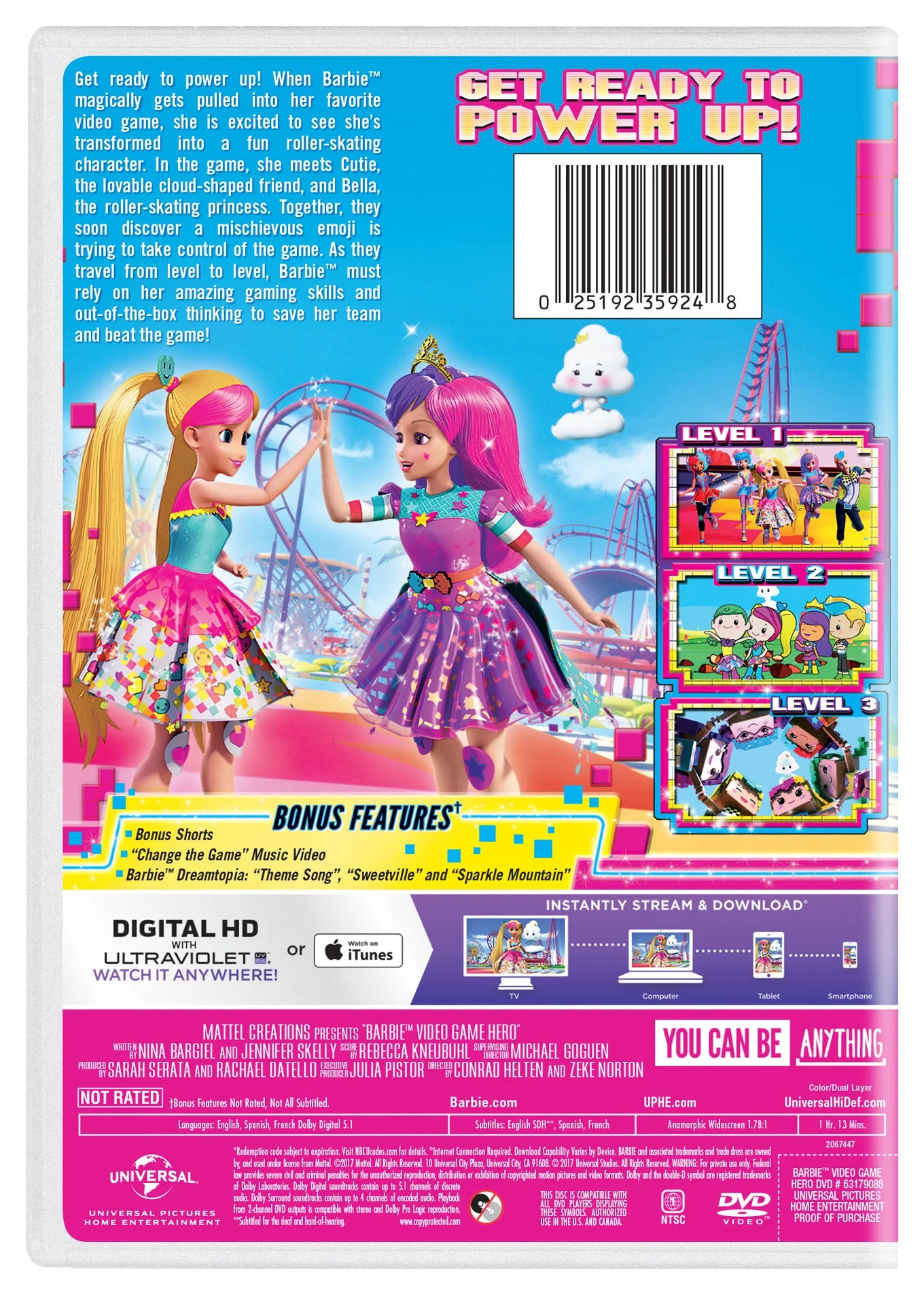 Pre-owned - Barbie: Video Game Hero (DVD + Digital Copy)