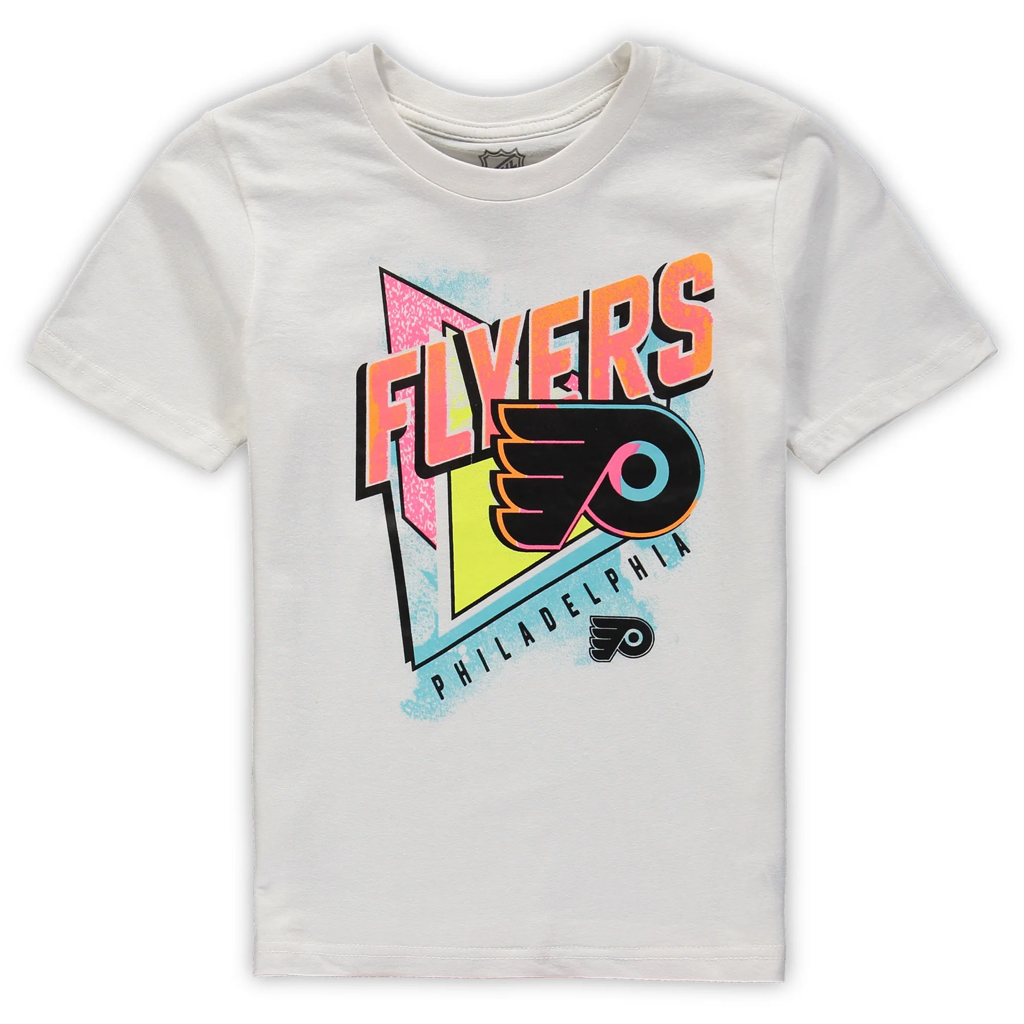 Toddler White/Orange Philadelphia Flyers Wave Breaker T-Shirt & Shorts Set