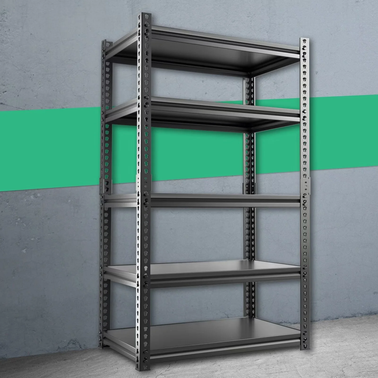 Lilypelle 5 Tier Storage Shelves,Upgraded Heavy Duty Garage Shelving,Metal Shelves for Storage,450lbs Load Capacity Each Layer