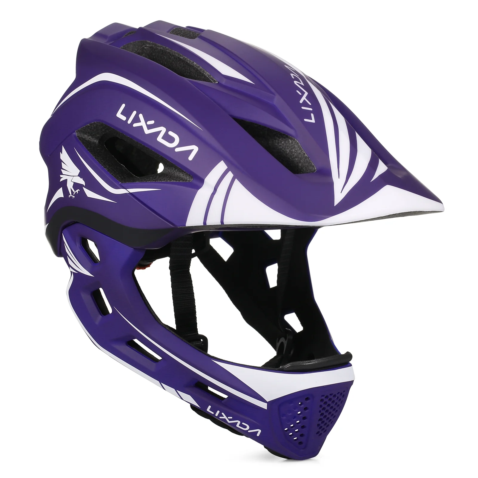 Lixada Kids Detachable Full Face Helmet Children Sports Safety Bike Helmet Protective Gear for Cycling Skateboarding Roller Skating Scooter