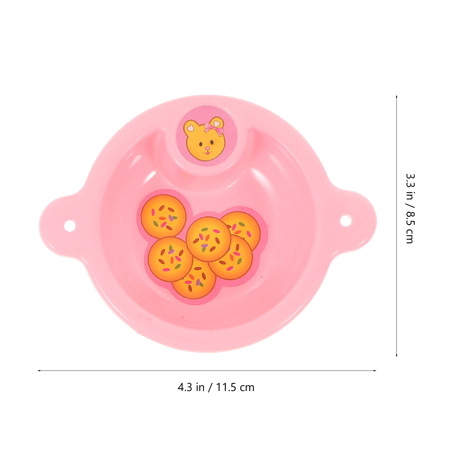 NUOLUX 11x8.5cm Creative Simulation Baby Doll Play House Toy Set Feeding Toy Pink