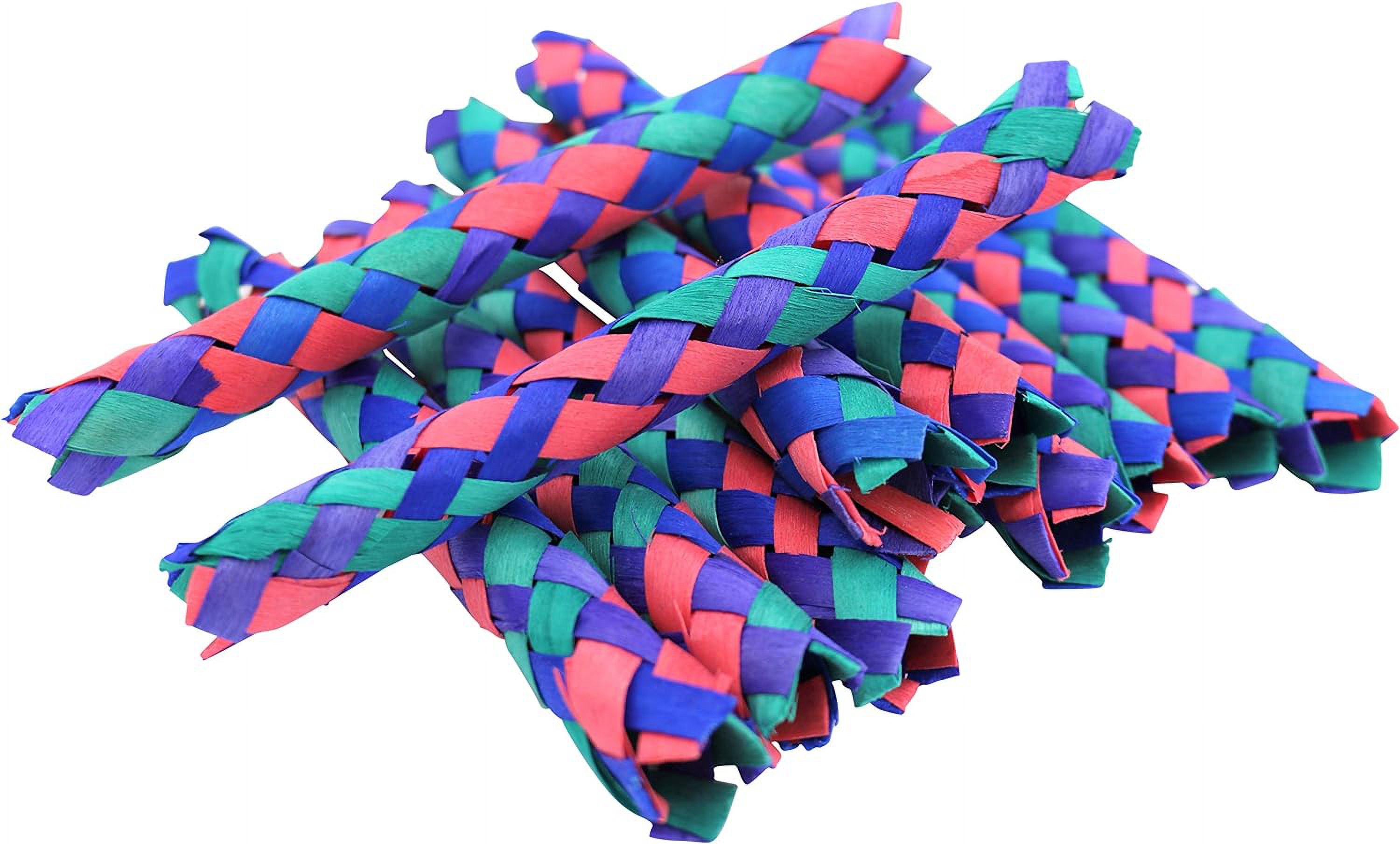 24 Pack-  Cool Colorful Classic Bamboo Chinese Finger Traps (5