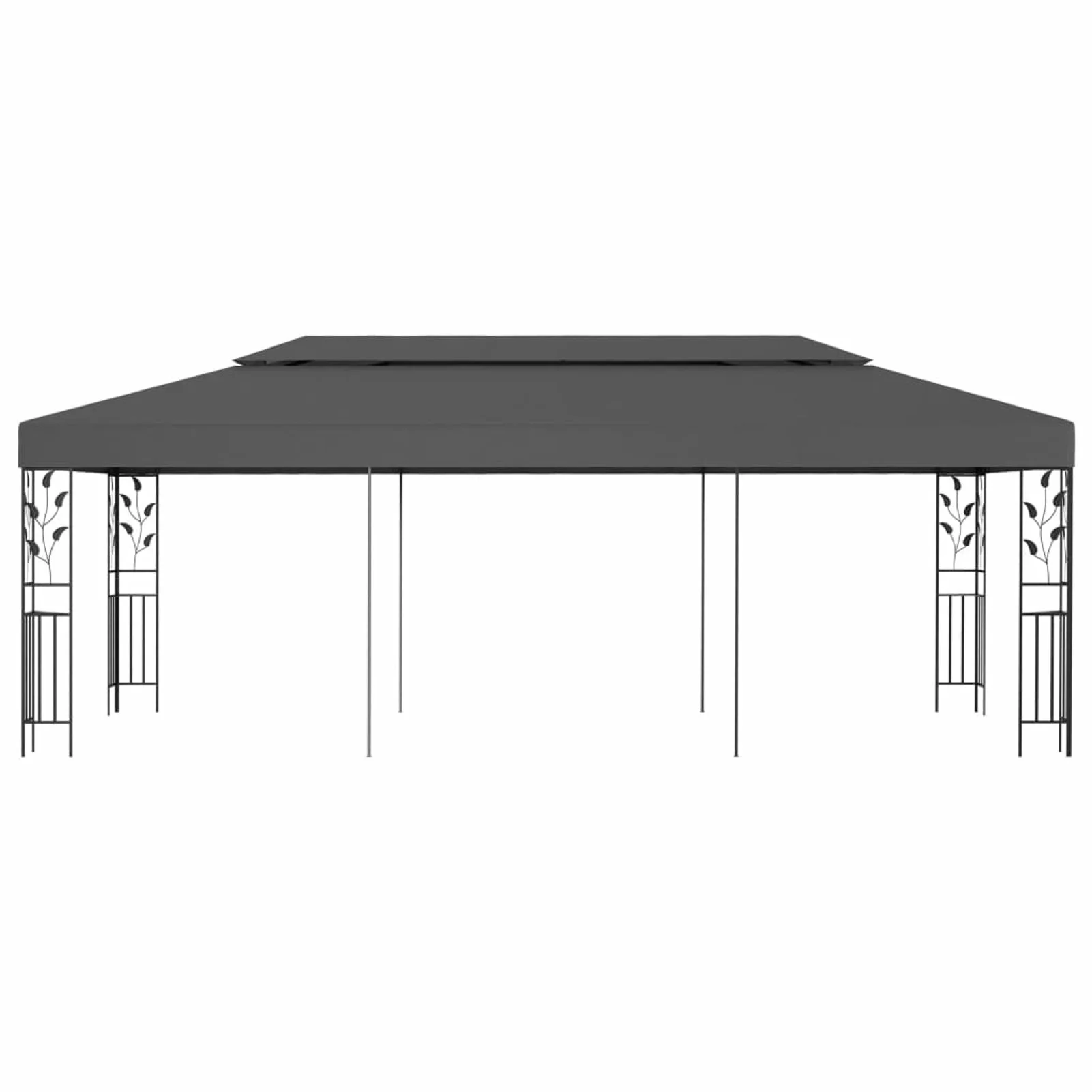 moobody Party Tent Outdoor Gazebo Canopy Steel Frame Sun Shade Shelter Blue for Patio, Wedding, BBQ, Camping, Festival Events 236.2 x 118.1 x 106.2 Inches (L x W x H)