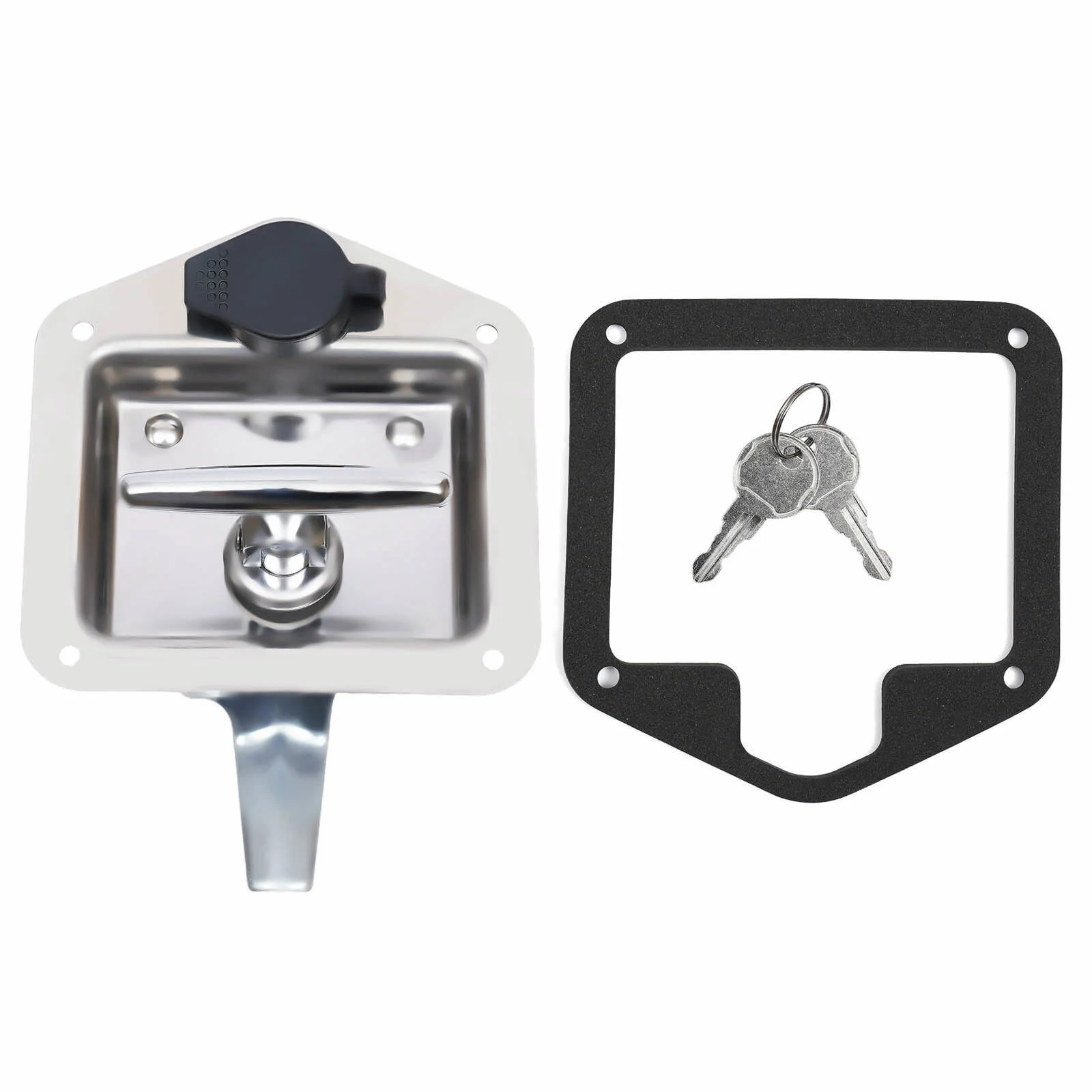 OUKANING 6Pcs Car Truck Trailer Camp T-Handle Lock Tool Latch Stainless Steel Keys Camper Truck Toolbox With Keys