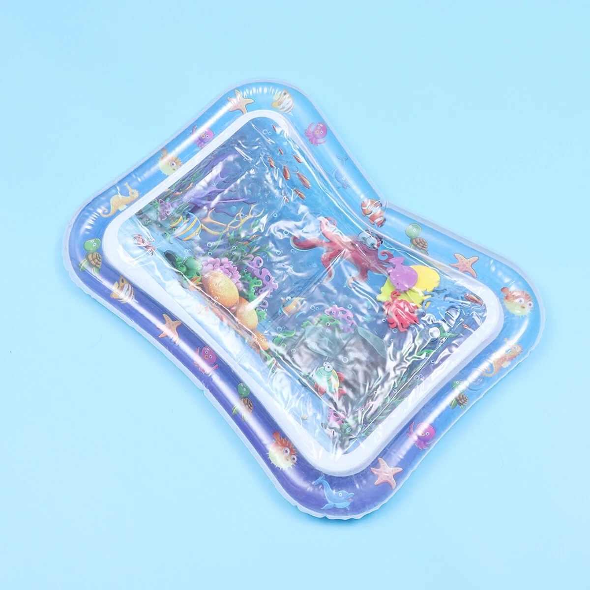 Creative Baby Pad Creative Octopus Design Baby Pad Toys Inflatable Crawling Cushion Water Play Mat Leakproof Colorful Play Mat Baby Toys for Infants Toddlers (Blue)