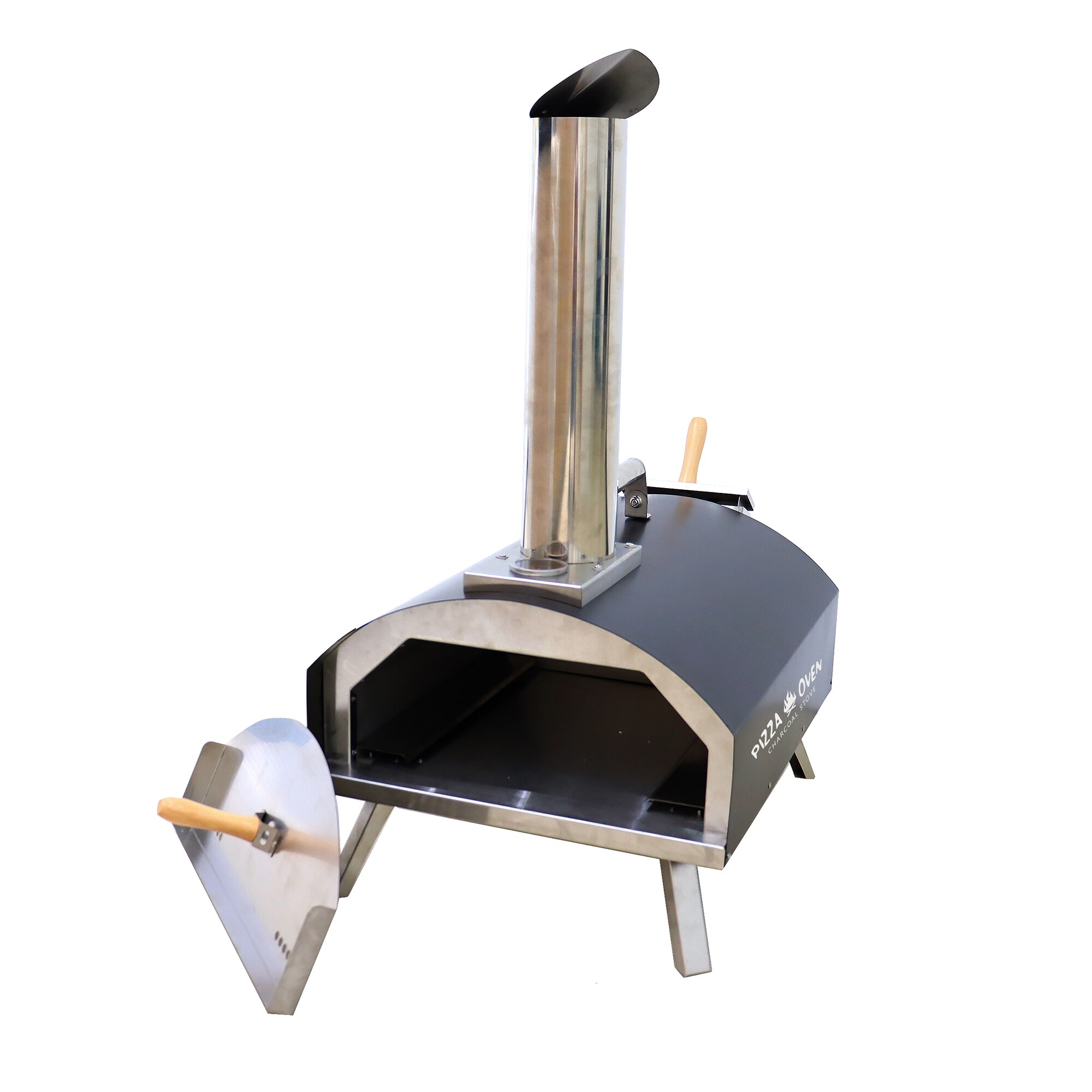 Stainless Steel Outdoor Portable Gas Pizza Oven - N/A
