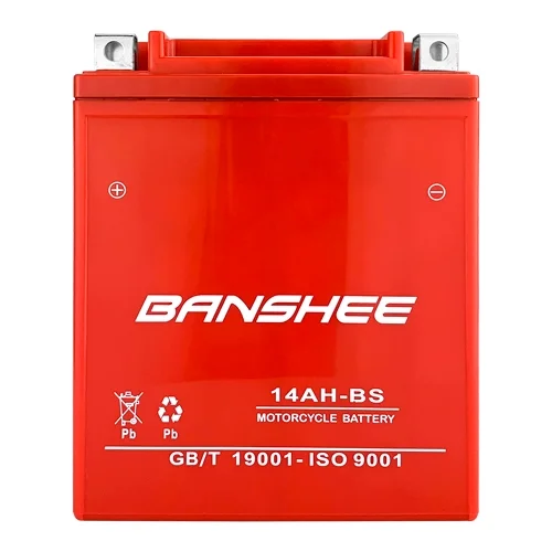 Banshee Replacement for Yuasa YTX14AH-BS AGM High Performance Maintenance Free Battery, 235 CCA