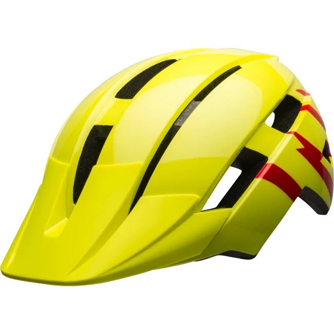 Bell Sidetrack II Child Helmet 2021 - Strike Gloss Hi-Viz/Red