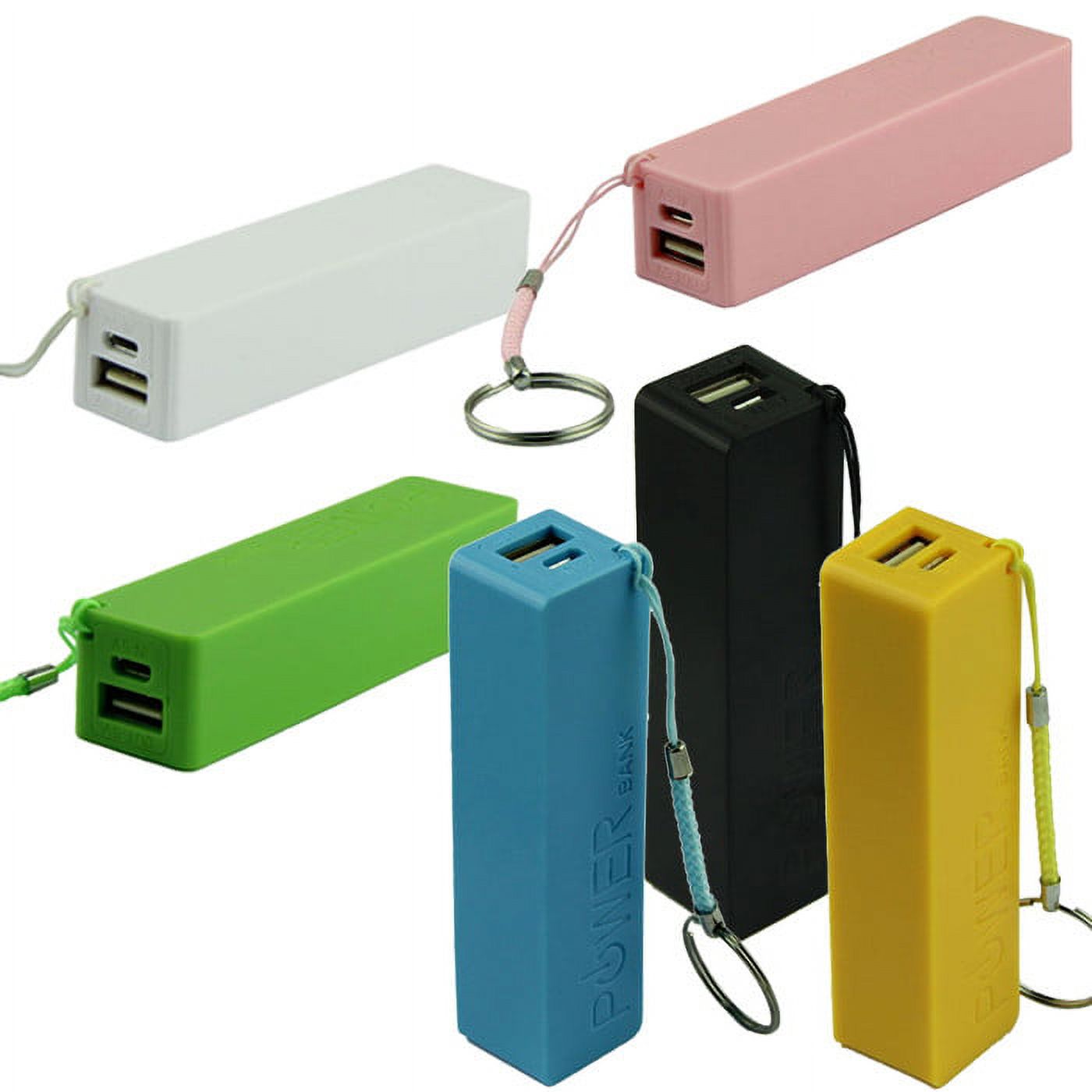 TOYFUNNY Portable Power Bank 18650 External Backup Battery Charger with Key Chain