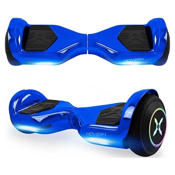 Hover-1 All-Star Hoverboard for Children, 6.5 in LED Wheels, 220 lb Max Weight, Blue
