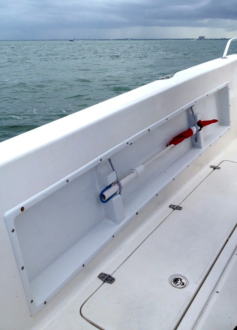 American Flag with Pole for Boat Rod Holder US Flag