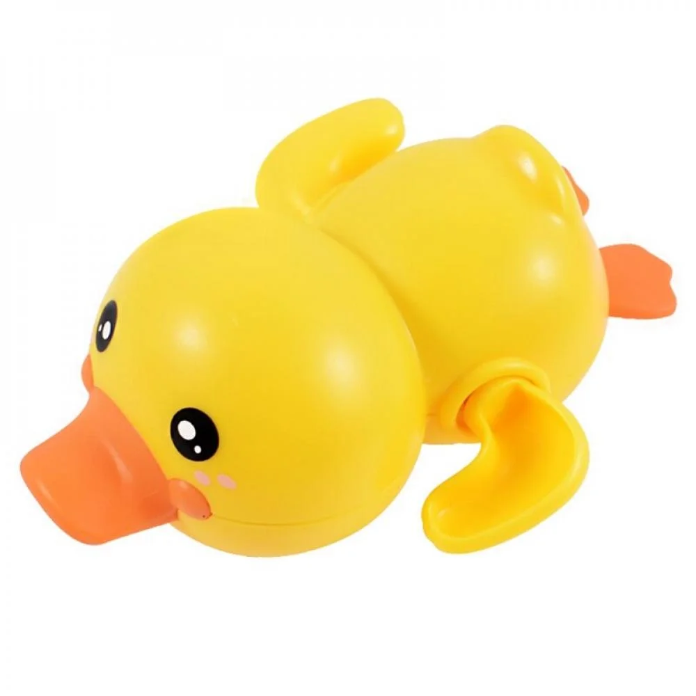 Spdoo Cute Little Duck Classic Cartoon Animal Baby Water Toy Infant Swimming Wound-up Chain Clockwork Bath Toys For Kids