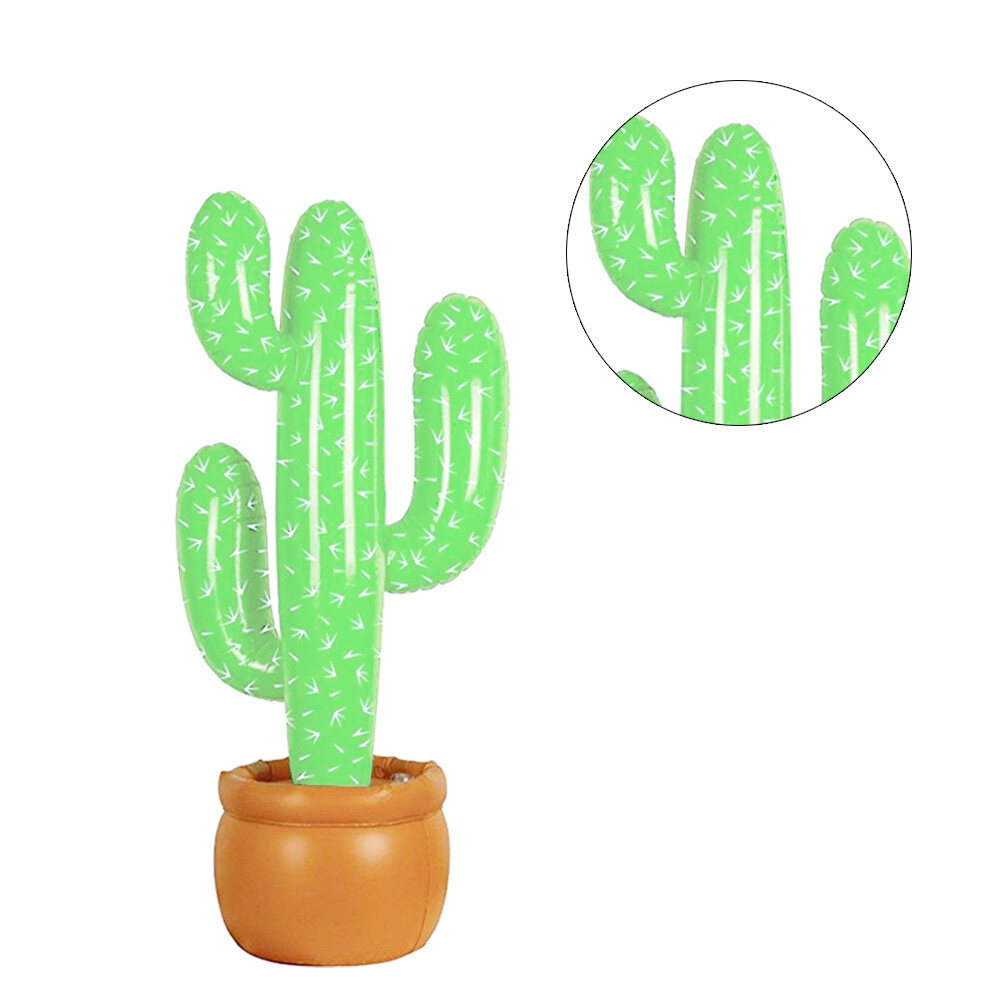 2 Pcs Inflatable Cactus Toy Decoraciones Para Uñas Viscious Fun Toys Ring Holder Tree
