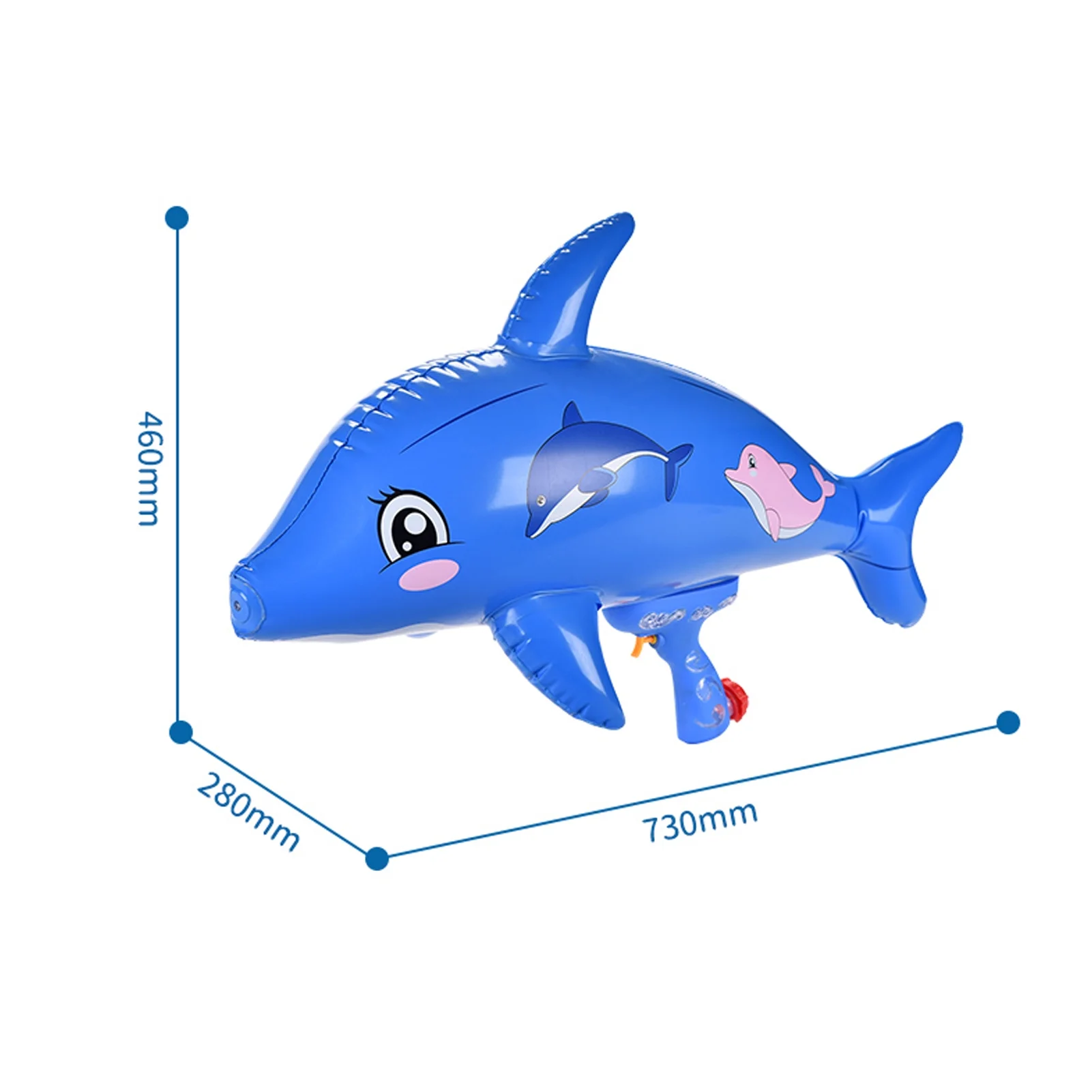 Aibecy Foldable Balloon , Large Inflatable Animal Shaped Hammer for Pool Party Blue Dolphin