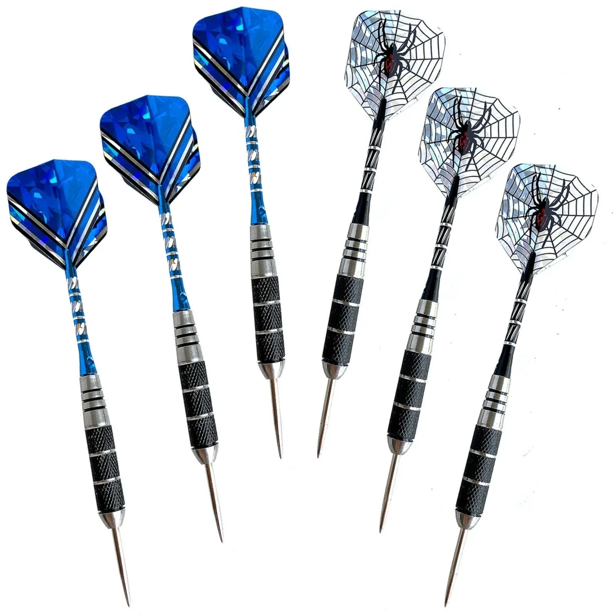 2 Sets of Professional Tungsten Darts Set Steel Accessory Set For Indoor Games, 6 Pack Steel Tip Darts, Professional