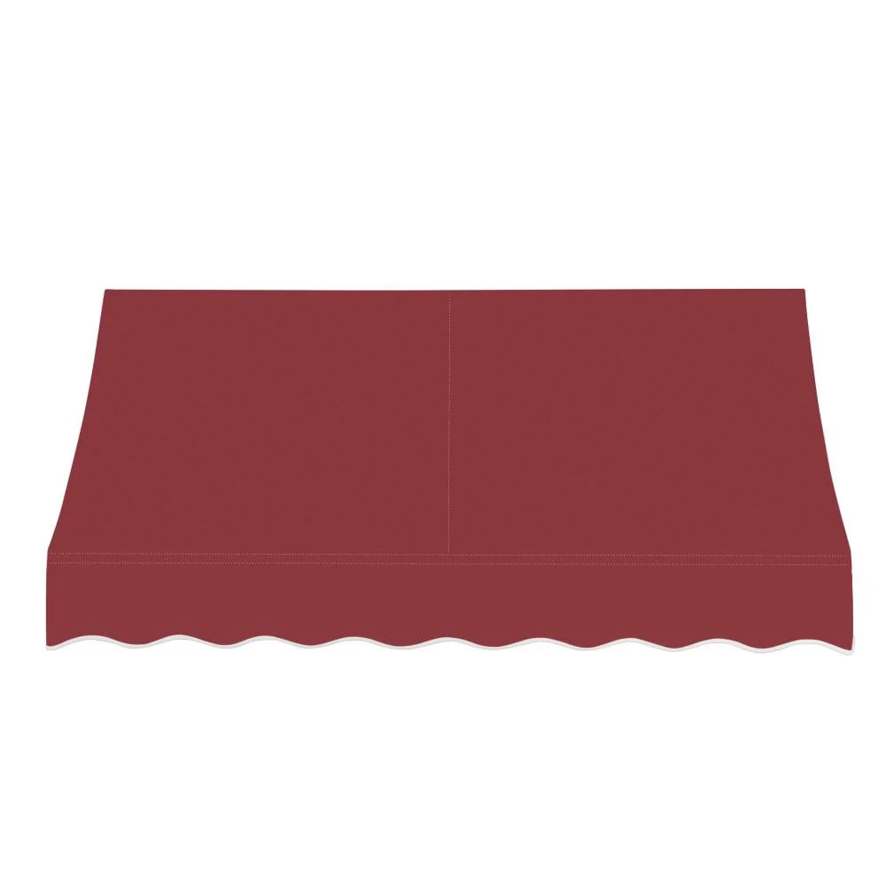 Awntech 10.375 ft Nantucket Fixed Awning Acrylic Fabric, Burgundy