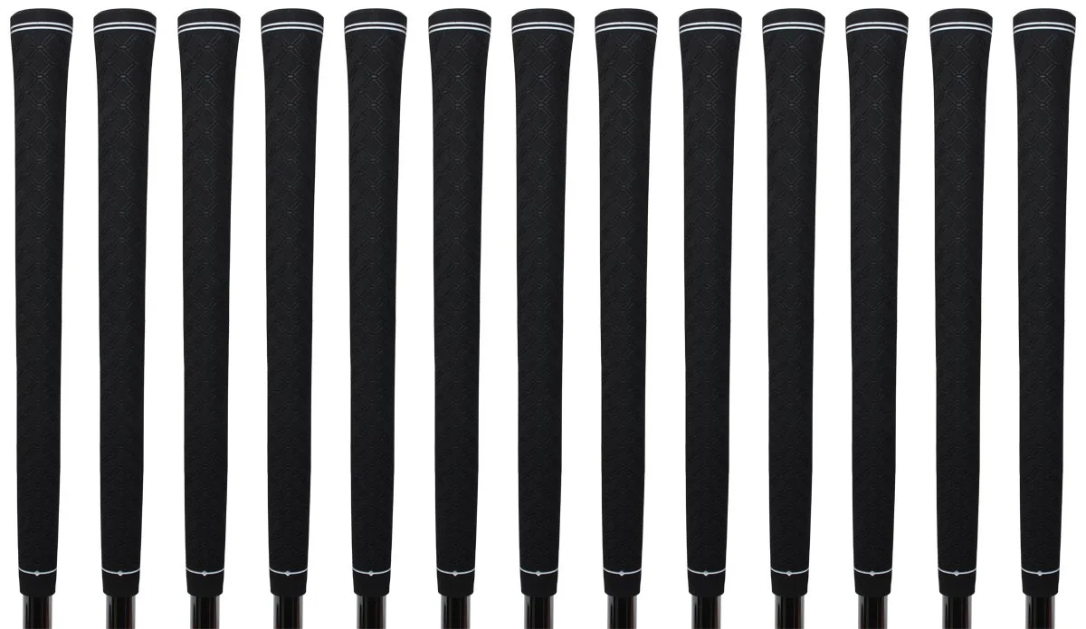 13 Majek Tour Pro Black Midsize Golf Grips