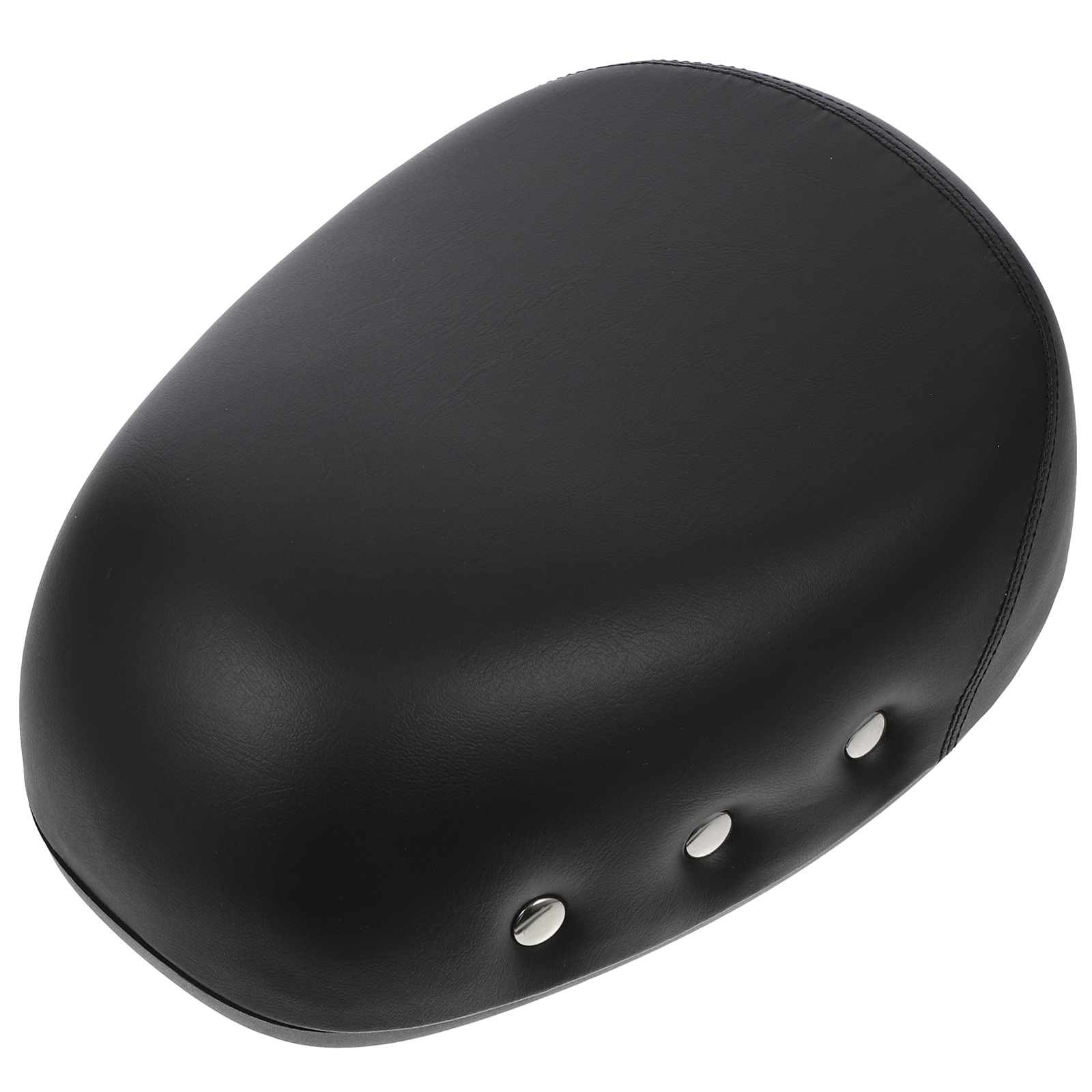 Hemoton Noseless Universal Mountain Bike Seat Absorbant Front Saddle Cycling Sports Cushion Electric Car Saddle with Fashion Rivet Decor (Black)