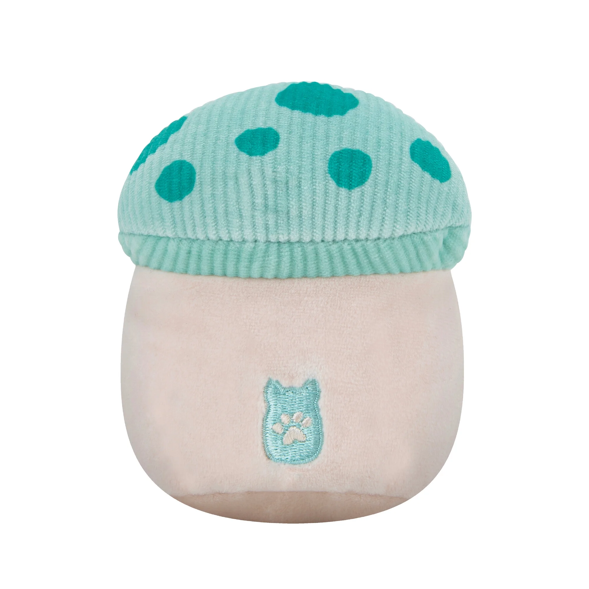 Squishmallows 3.5 inch Teal Mushroom Dog Toy - Small Ultrasoft Plush Pet Toy