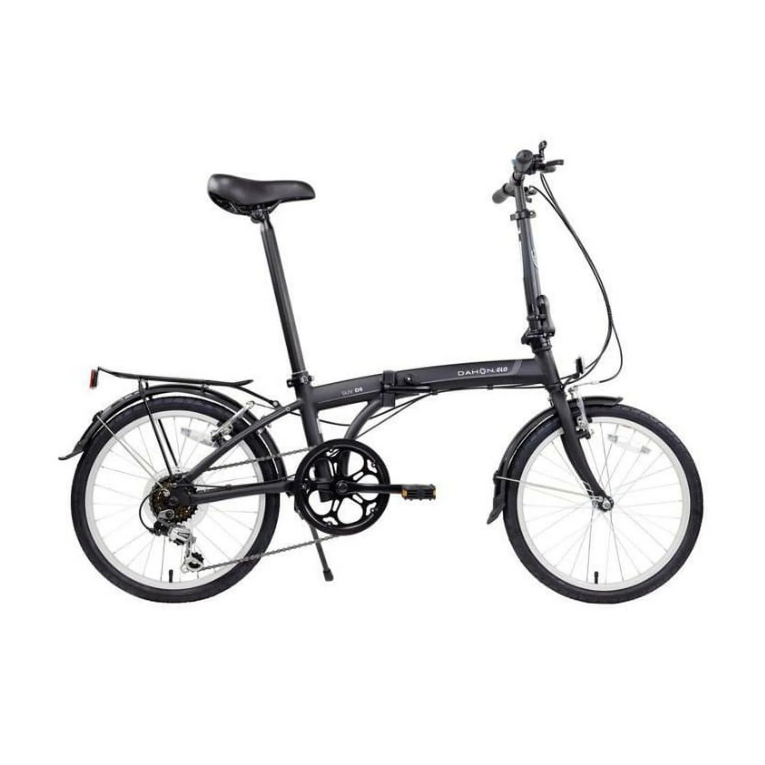 Dahon SUV D6 Folding Bike (Black) with Dahon Foldable Carry Bag