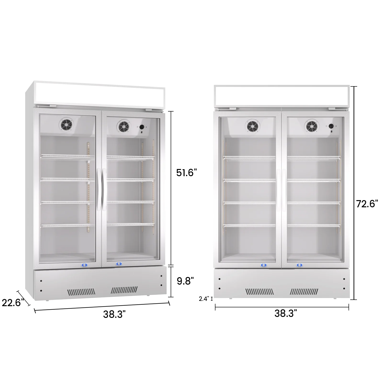 17.1 Cu.Ft Merchandising Refrigeratorwith Light Box