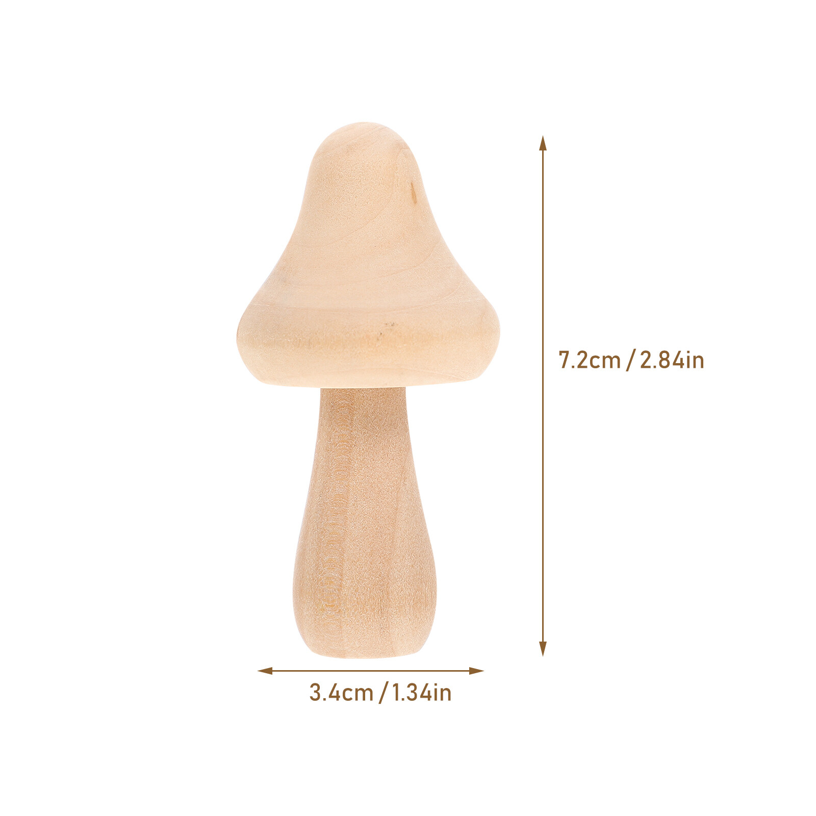 20 Pcs Toy Wedding Decorations Wooden Mushroom Peg Dolls Set Child