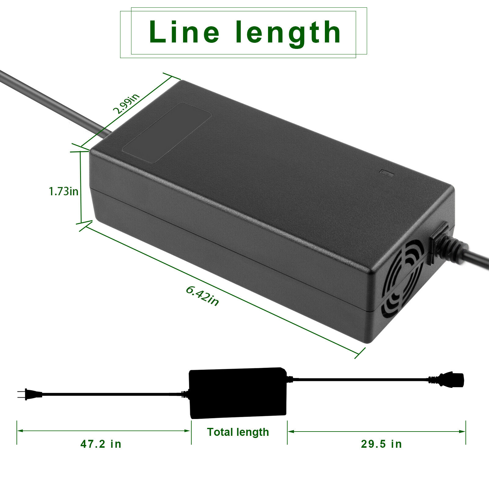 60V 20AH Battery Charger For Scooter Electric Bicycle E-bike Lead Acid Battery