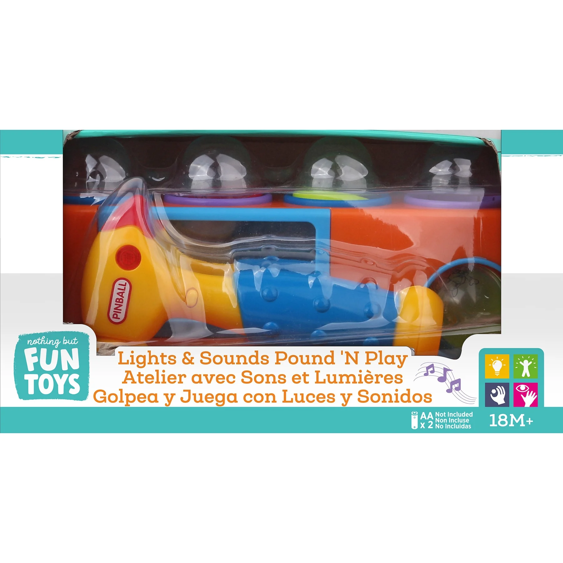 Nothing But Fun Toys Lights & Sounds Pound and Play Designed for Children Ages 18+ Months