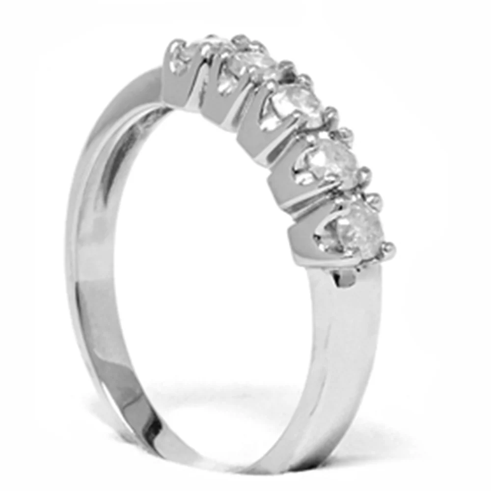 Pompeii3 1/2ct Round Diamond Wedding Anniversary White Gold Ring