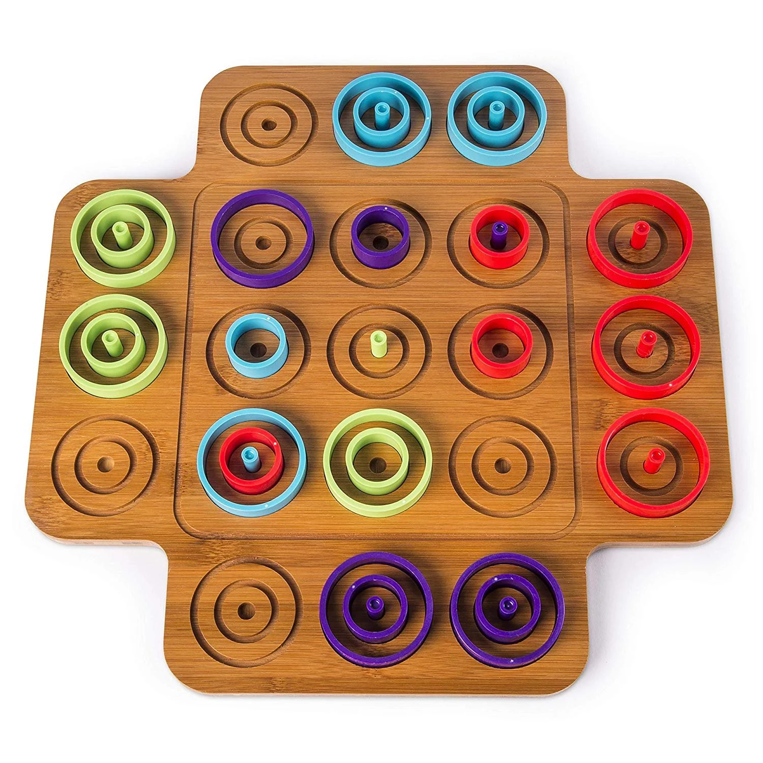 Marbles Otrio Strategybased Board Game, Multicolored