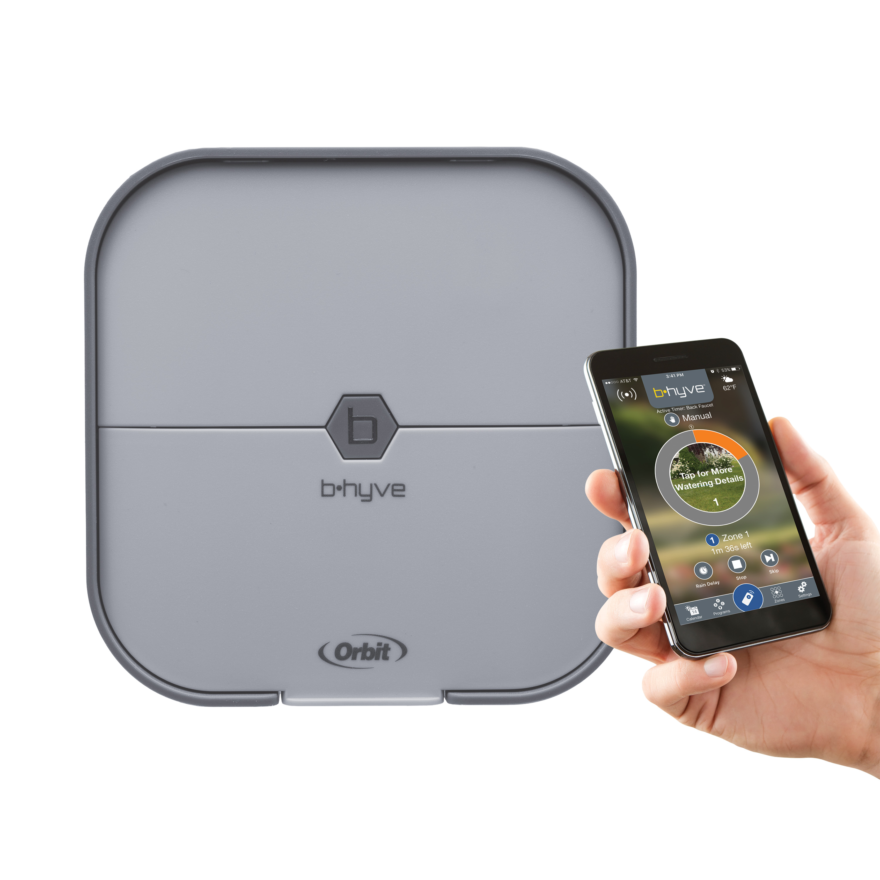 Orbit B-Hyve Smart EPA WaterSense Labeled 8-Zone Indoor Sprinkler Timer/Controller; 8.75