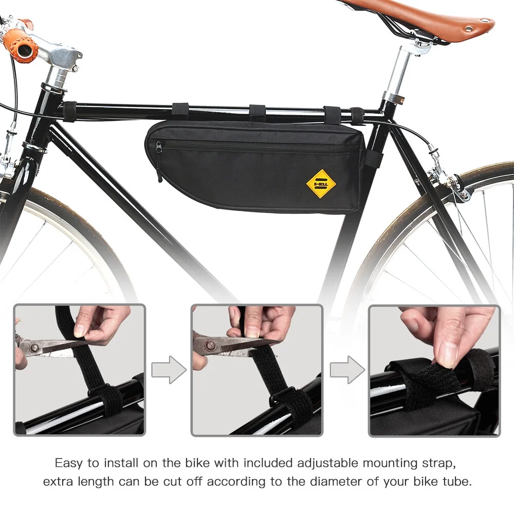 Bicycle Triangle Bag Waterproof Bike Frame Front Tube Bag MTB Cycling Pannier Bag Pouch
