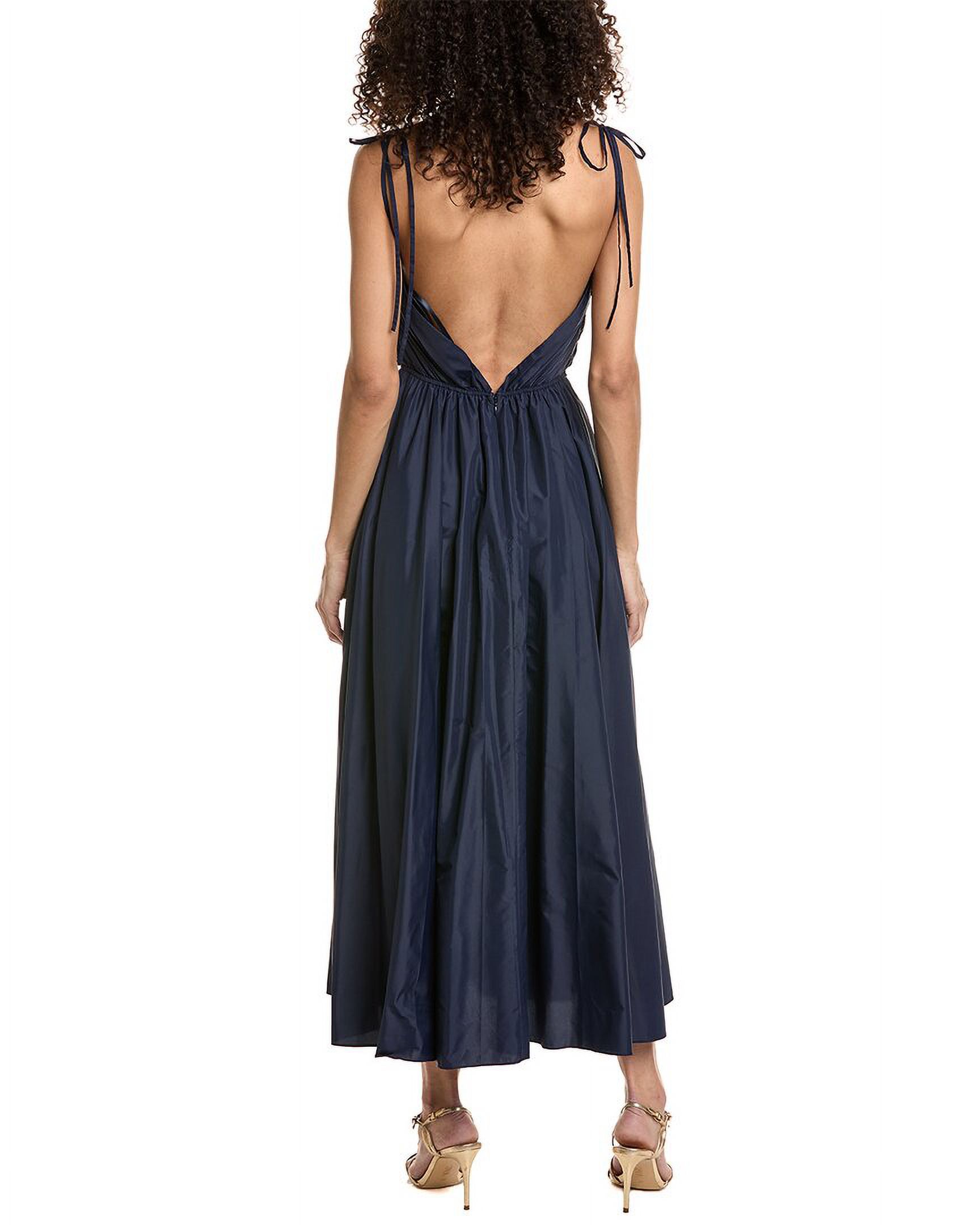 STAUD womens  Danielle Dress, 4, Blue