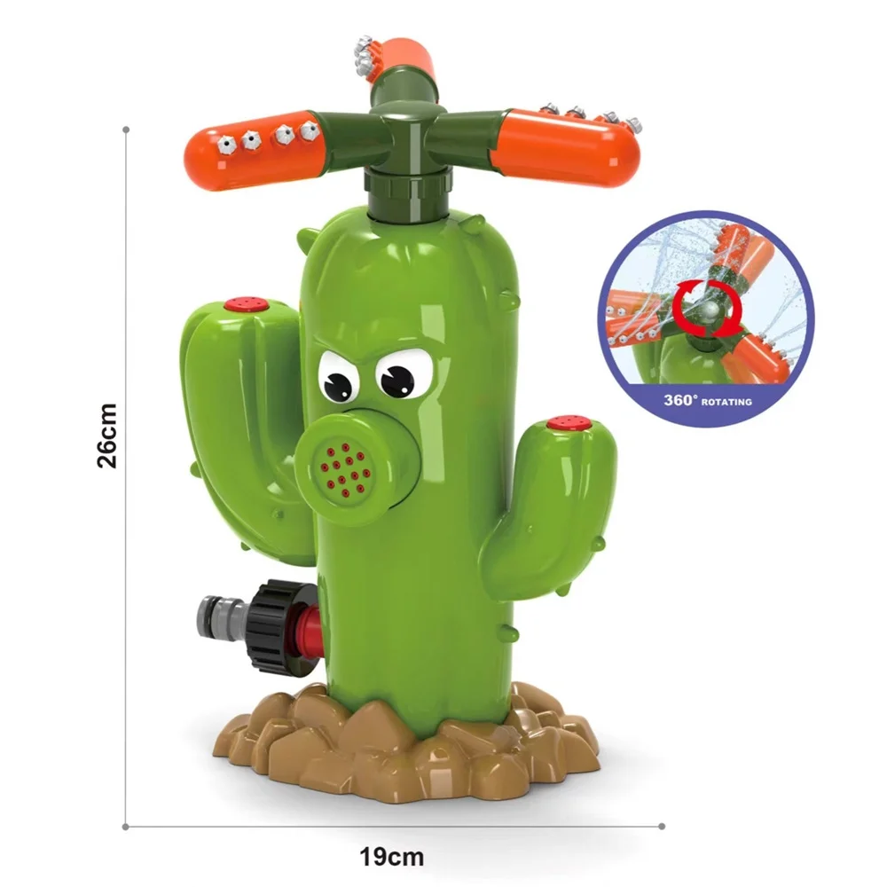 Outdoor Water Spray Sprinkler for Kids and Toddlers - Spray Cactus Plant Toy Funny Water Fountain Outdoor Games Toys for Children