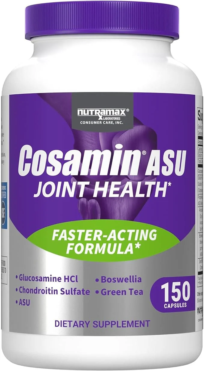Nutramax Cosamin® ASU Joint Health Supplement with Glucosamine, Chondroitin & ASU for Men’s & Women's Joint Health, 150 Capsules