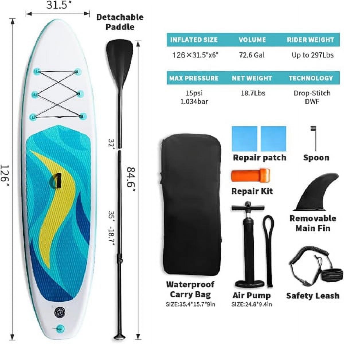 Fithood Stand Up Paddle Board 126