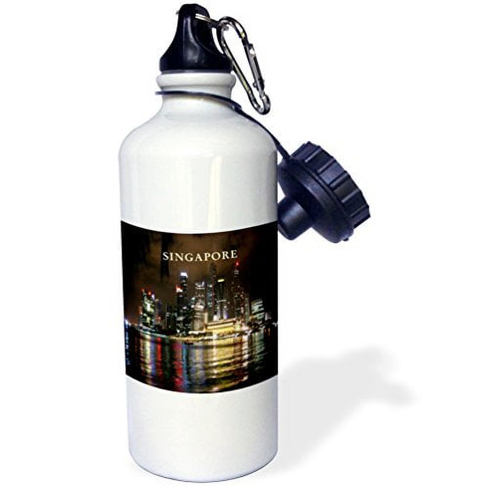 Beautiful Photo Of Singapore At Night 21 oz Sports Water Bottle wb-80574-1