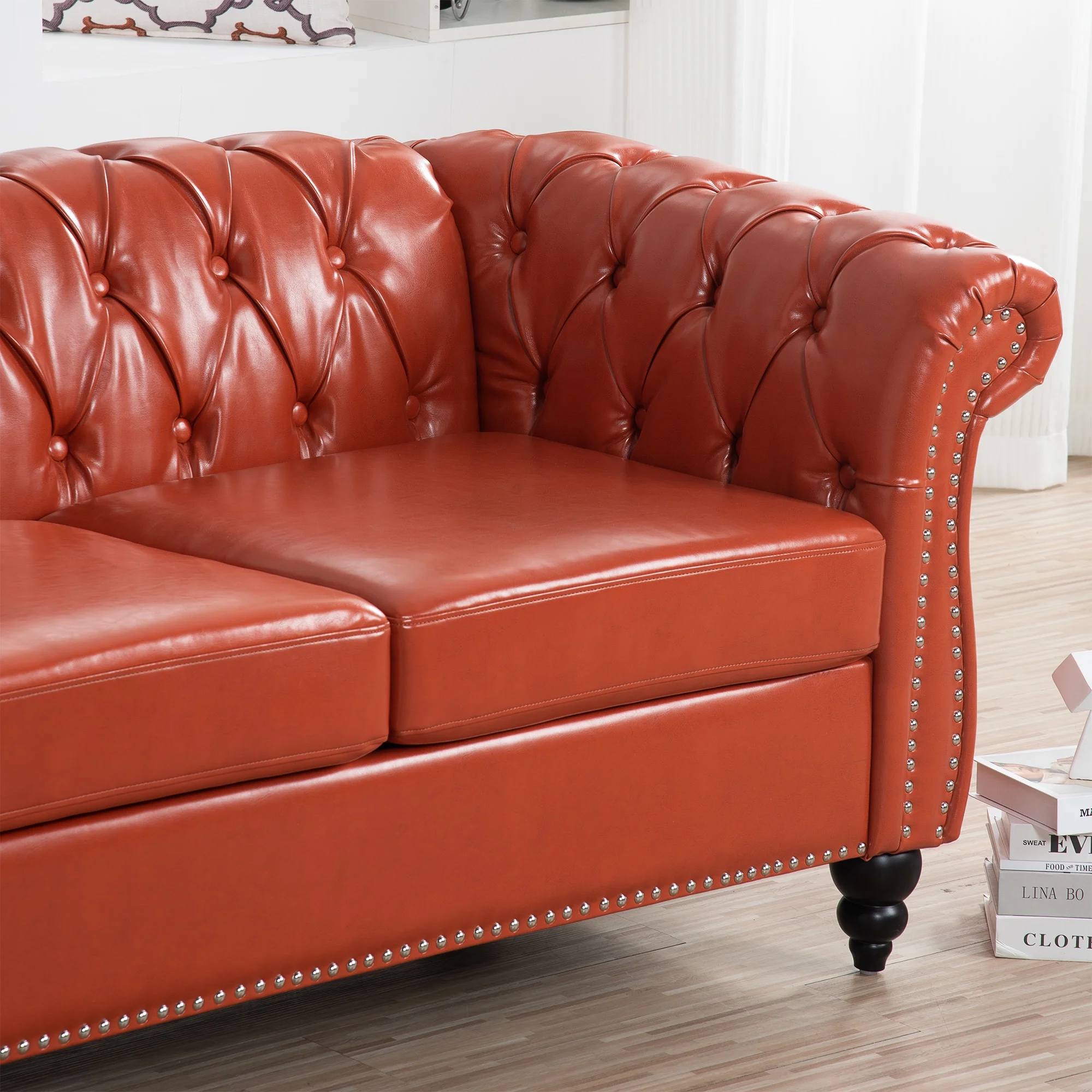 Luxurious Chesterfield Sofa - 114.64 - Elegant Comfort