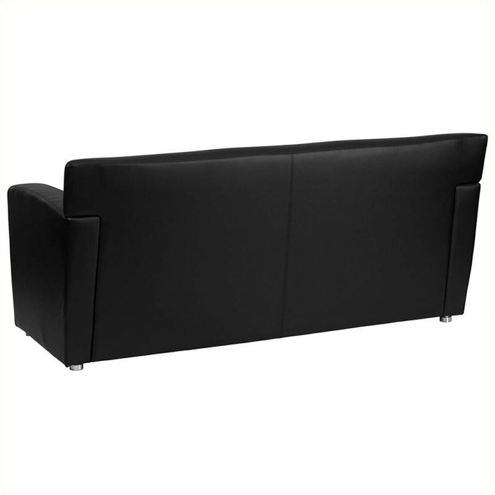Bowery Hill Leather Sofa in Black