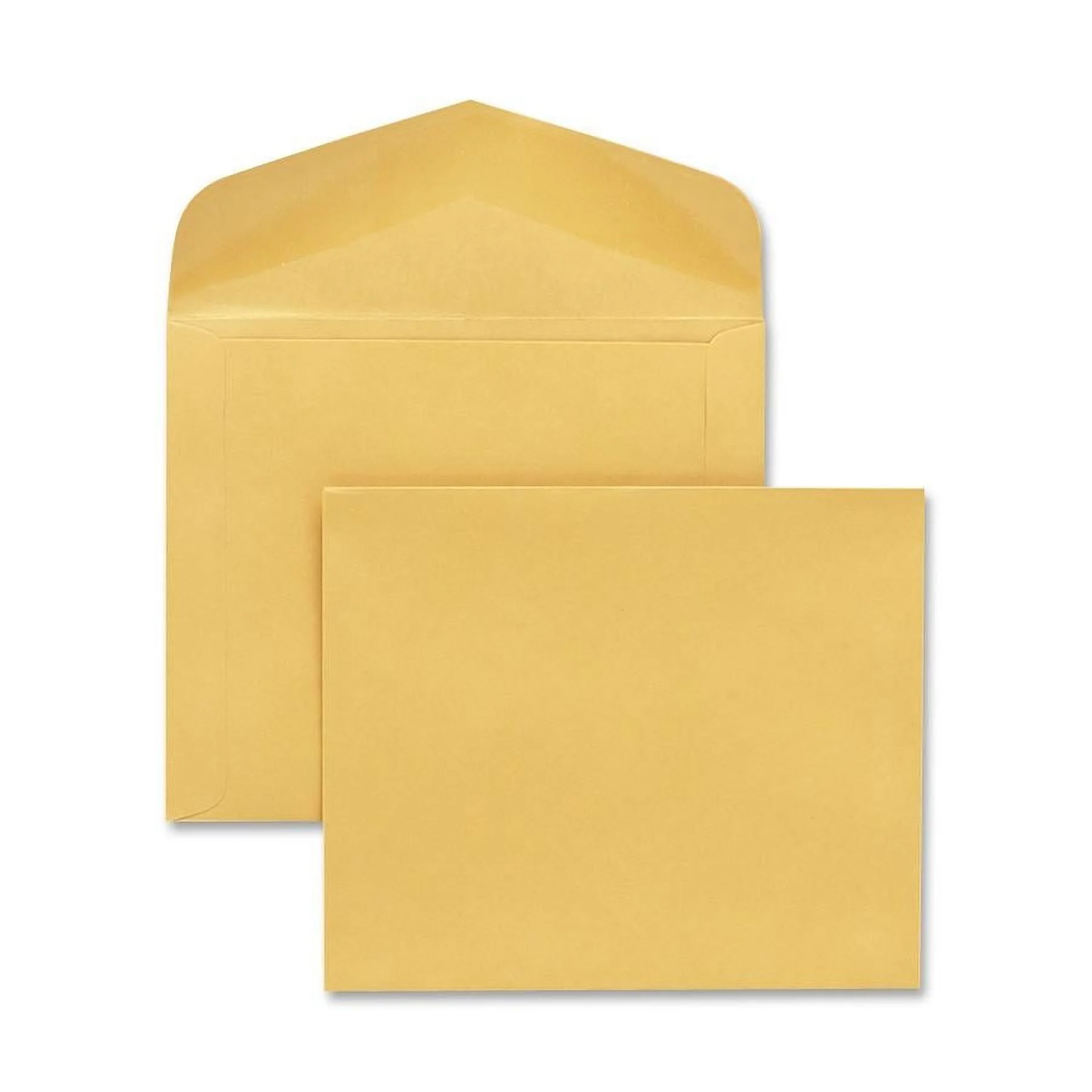 Open-Side Booklet Envelope 13 1/2, Hub Flap, Gummed Closure, 10 x 12, Brown Kraft, 100/Box