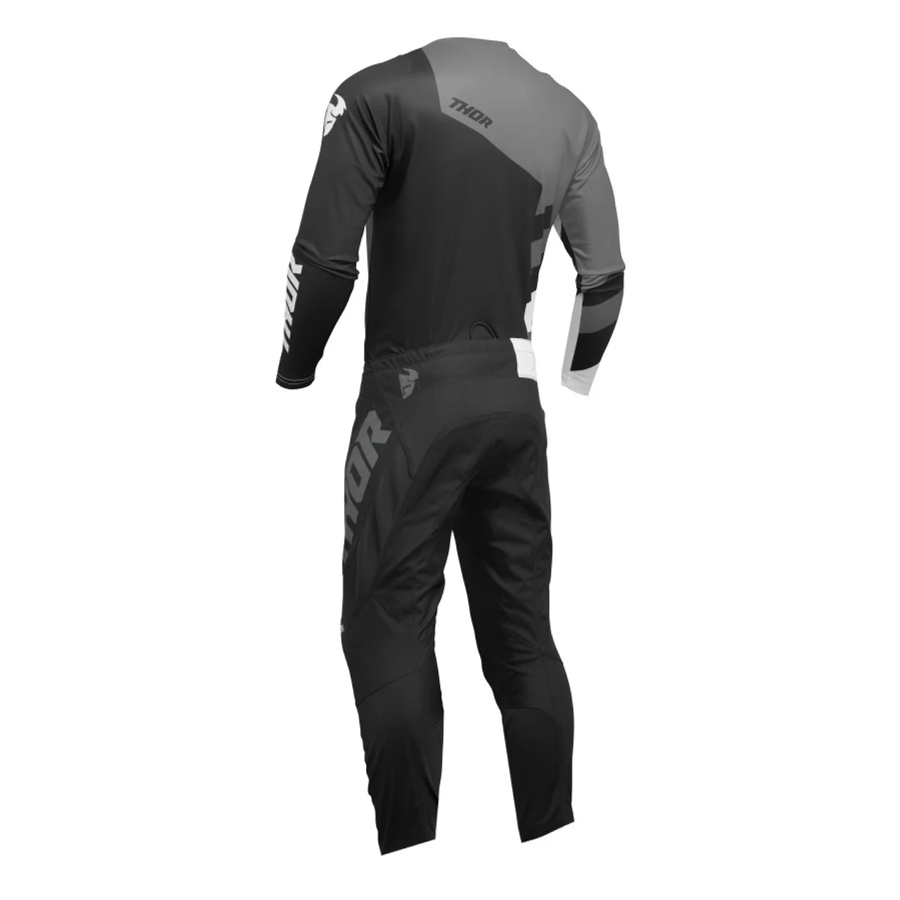 Thor 2024 Sector Checker Motocross Offroad Jersey Pant Combo Black/Gray (X-Large/36)