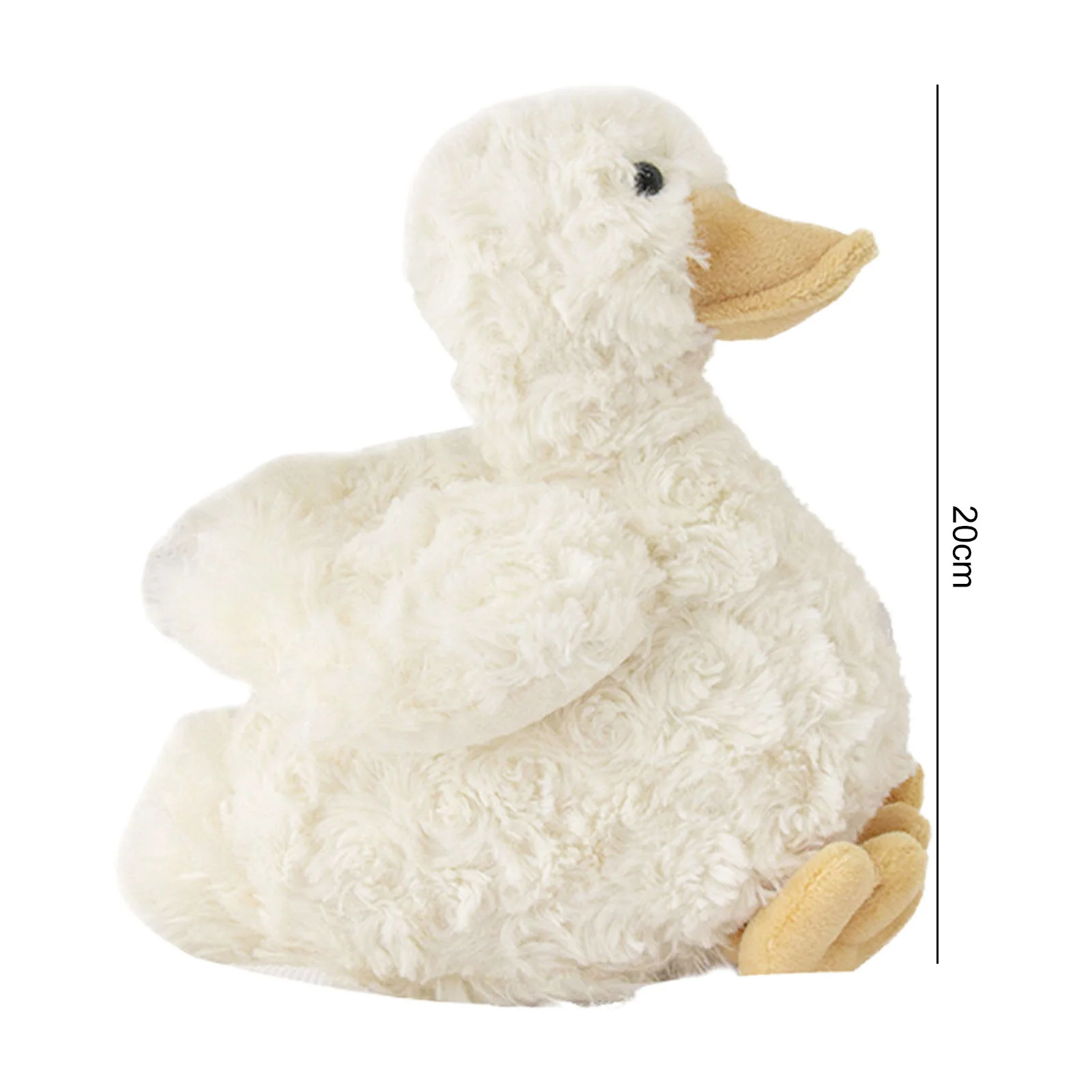 Skindy 7.8in Fluffy Duck Plush Toy Cute and Realistic Simulation Call Duck Stuffed Animal Doll with PP Cotton Filling - Perfect Ornament and Childrens Birthday Gift