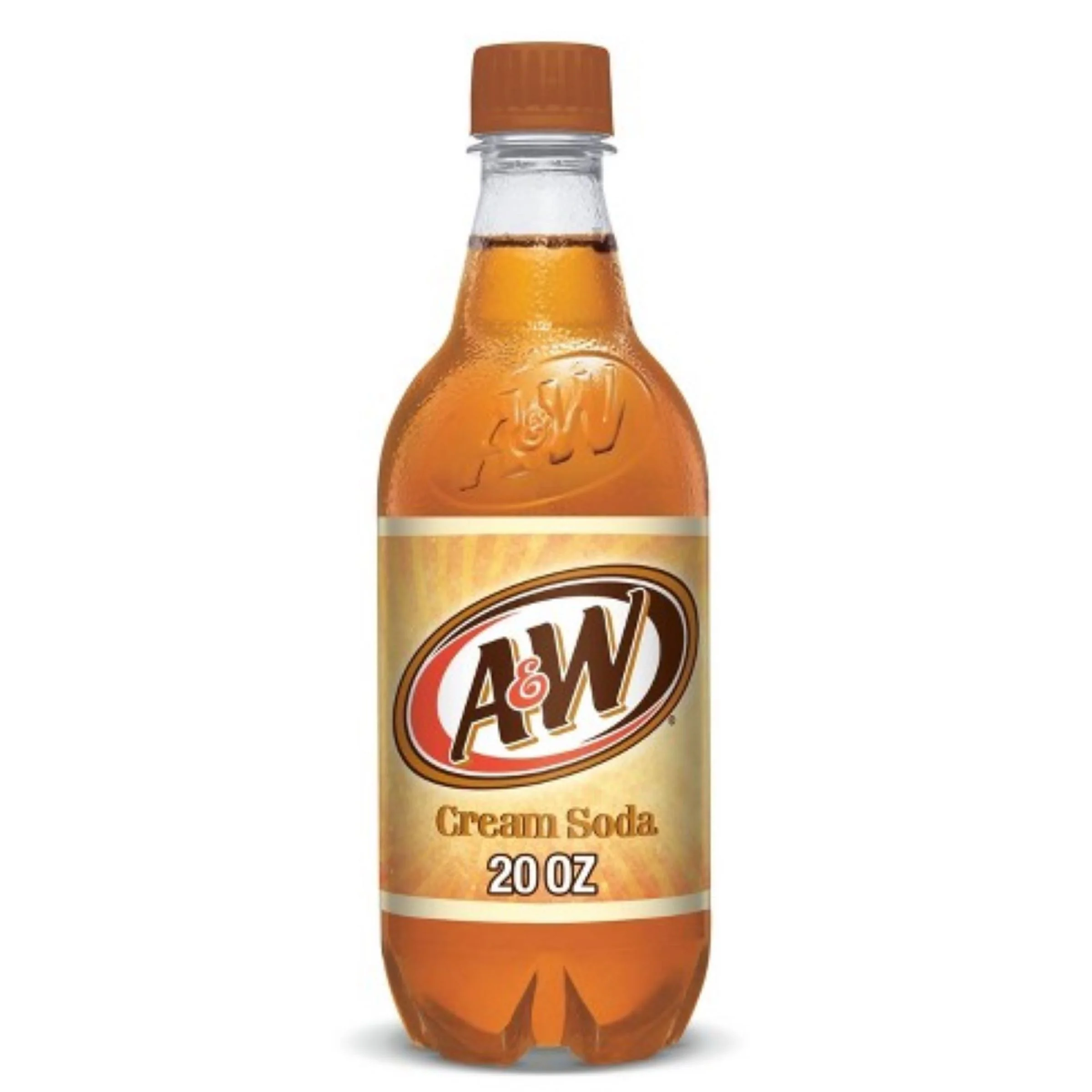 A&W Cream Soda Pop 20oz Bottles, Quantity of 24