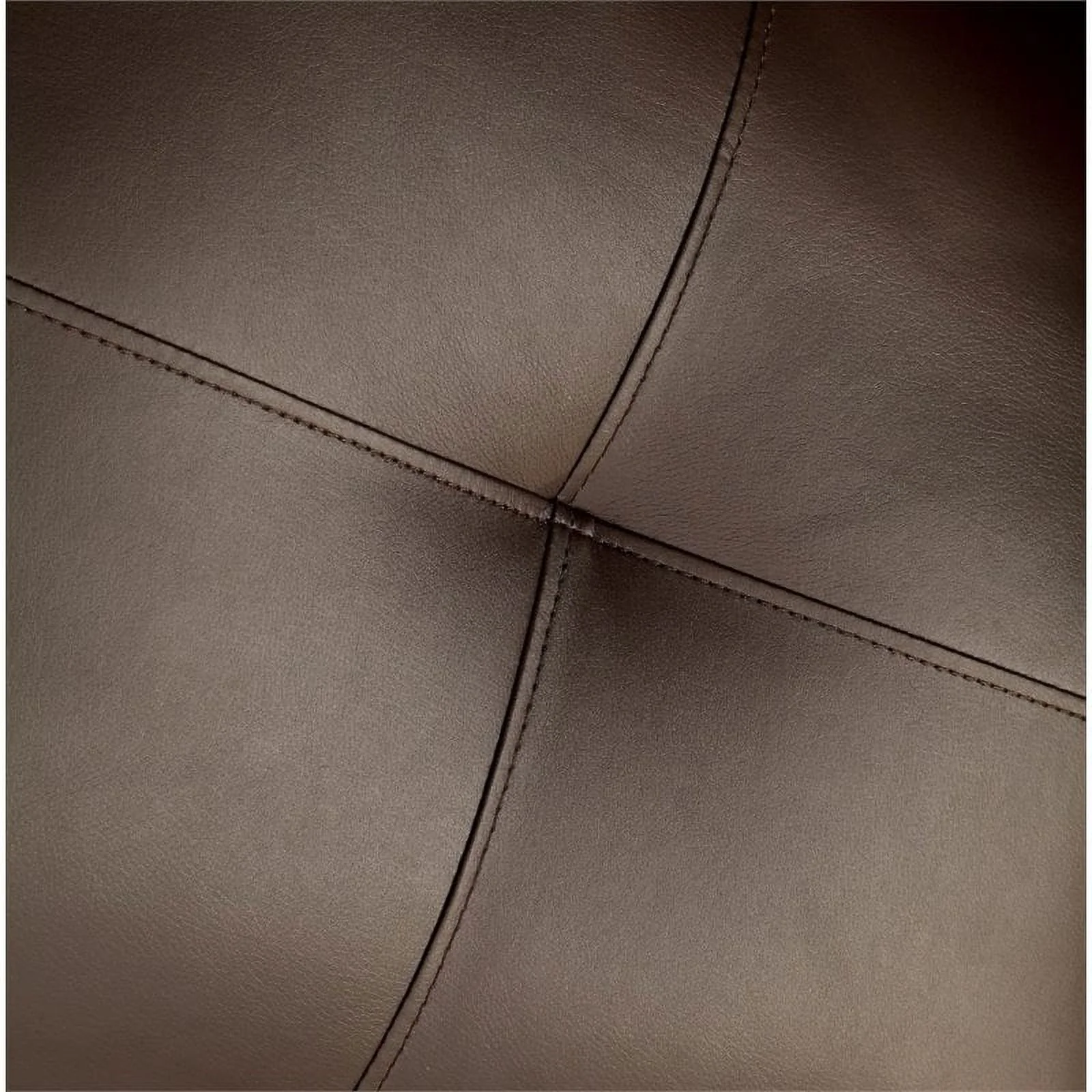 Furniture of America Tonia Contemporary Faux Leather 2-Piece Sofa Set in Brown