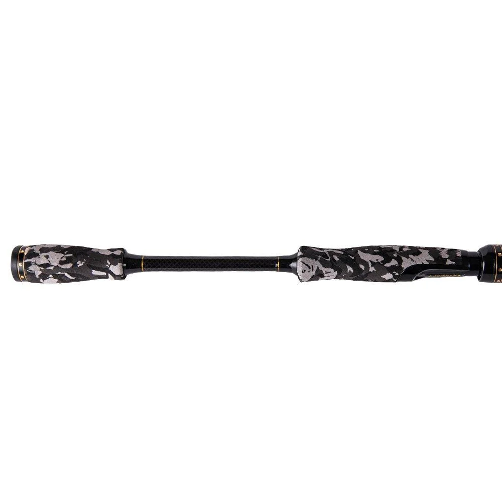 Entsport Camo Legend 2-Piece 7-Feet Spinning Rod 24 Ton Carbon Fiber Spincasting Fishing Rod with 2 Tips - Medium and Medium Heavy Portable Spin Bass Fishing Rod