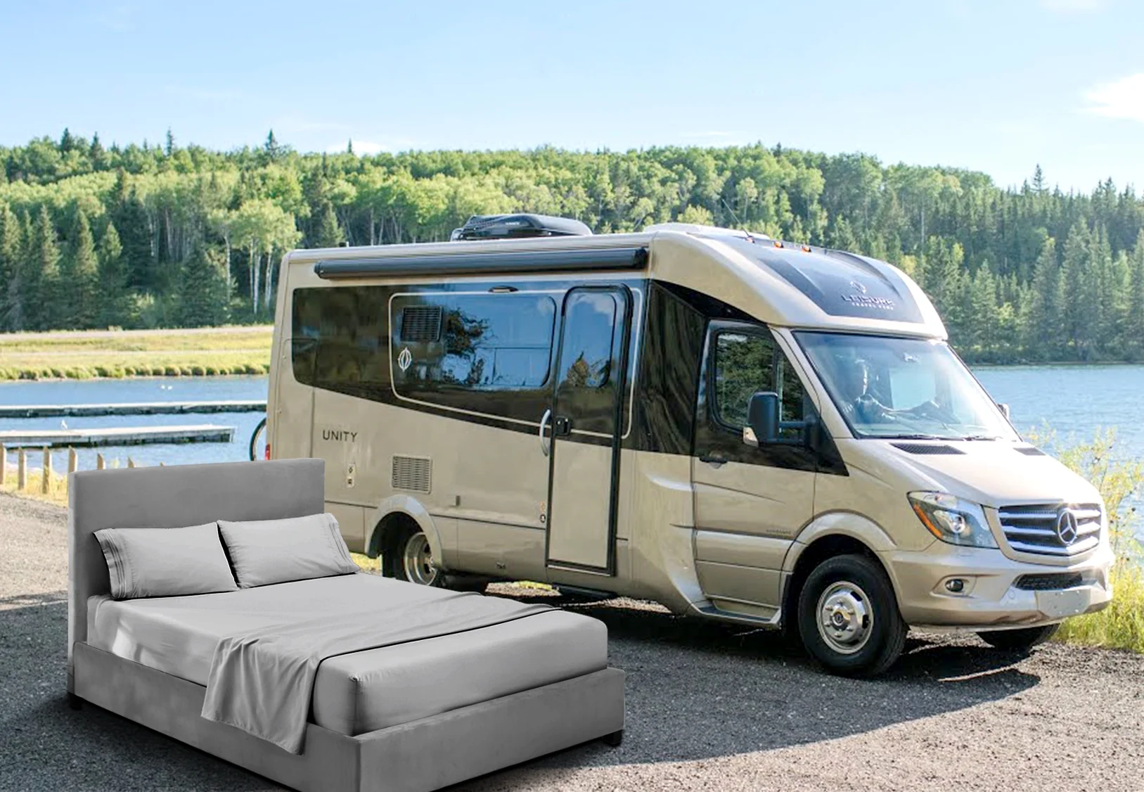 1000 Thread Count RV Fitted Sheet 42X80