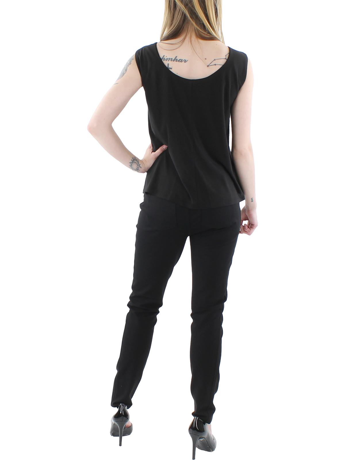 R&M Richards Womens Plus Knit Embellished Tank Top