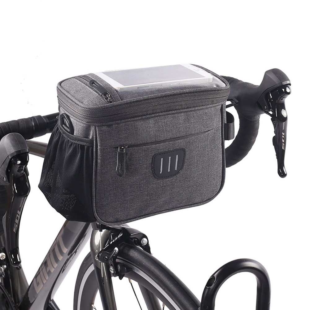 Yucurem Bicycle Handlebar Pannier Bag 5L Road Bike Front Frame Shoulder Carry Pouch