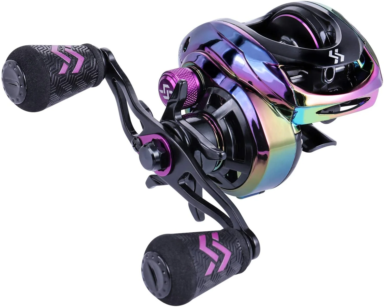 Sougayilang Fishing Reels 8.0:1 Gear Ratio Colorful Bait Casting Reel 9+1BB with Magnetic Braking System for Angling