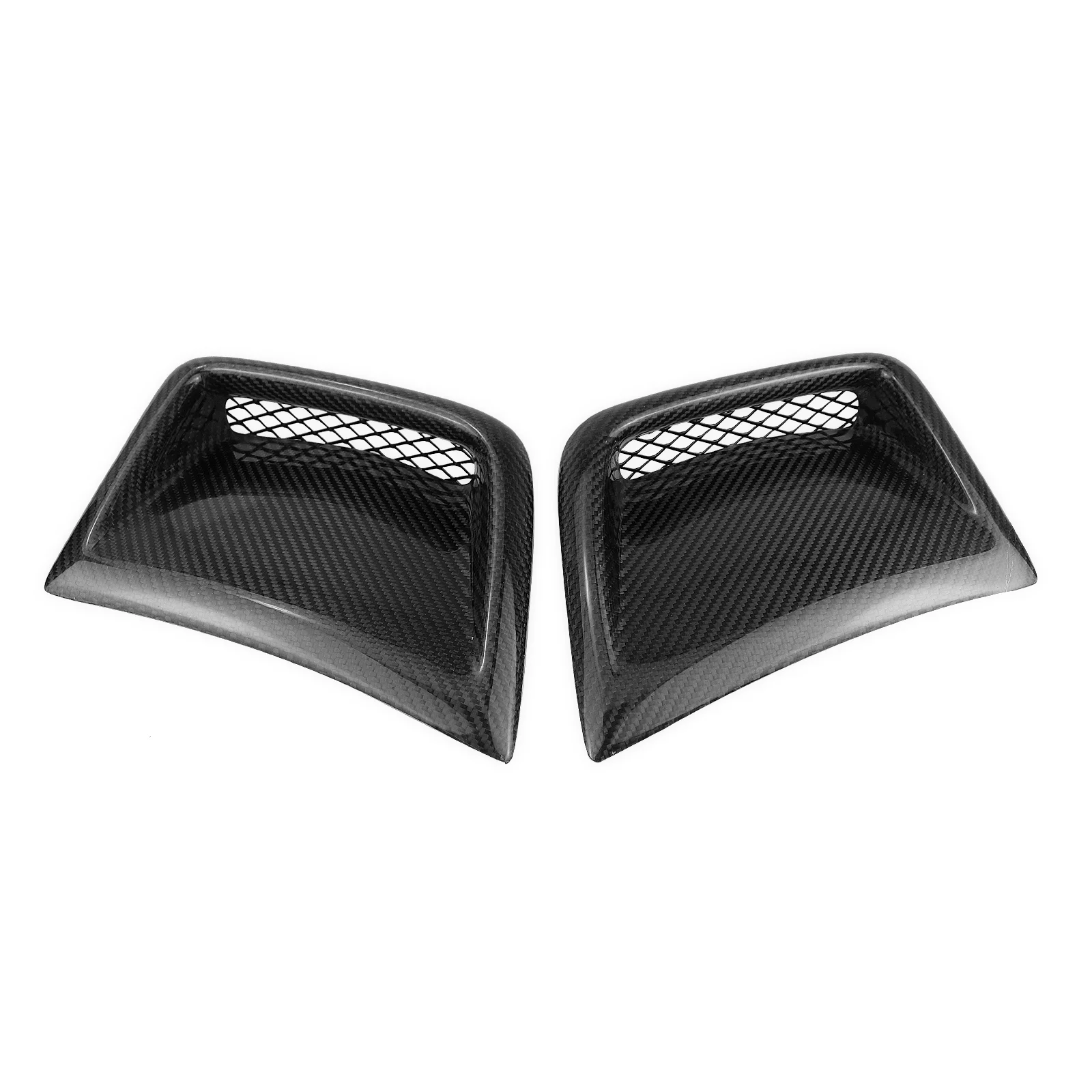 Hood Bonnet Vent Scoop For Subaru Impreza WRX STi 2008-2014 2009 Black Carbon Fiber